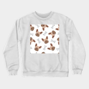 French bulldog patern Crewneck Sweatshirt